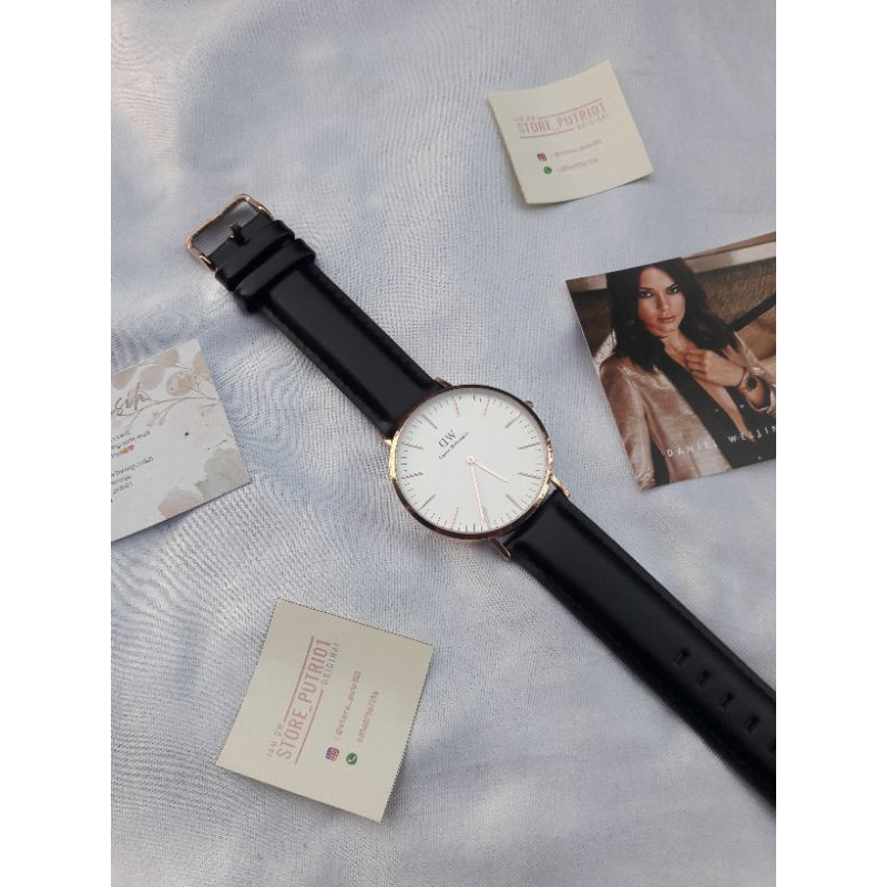 Jual PROMO JAM DW ORIGINAL MODEL KULIT Shopee Indonesia