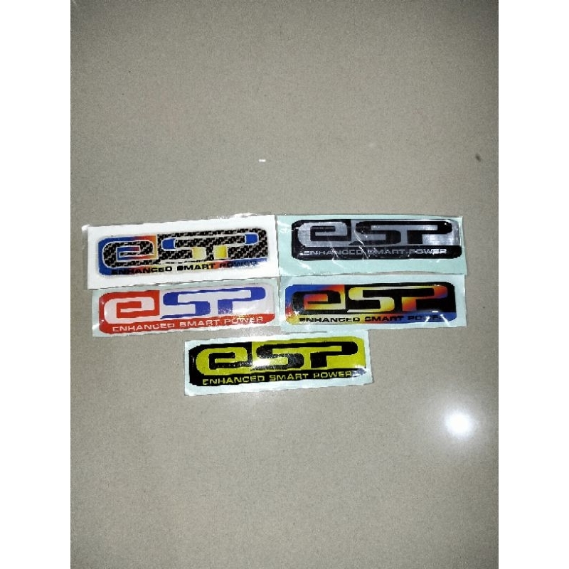 Jual STIKER EMBLEM ESP DI TUTUP FILTER TIMBUL STICKER WATERPROOF TAHAN ...