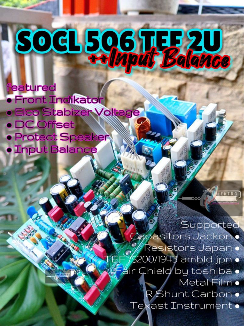 Jual Kit Driver SOCL 506 TEF Include Input Balance 2U | Double Layer