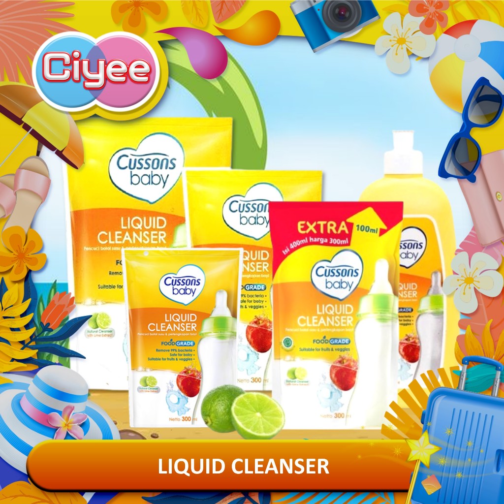 Jual Cussons Baby Liquid Cleanser 300ml + 100ml Extrafill / 450ml+300ml ...