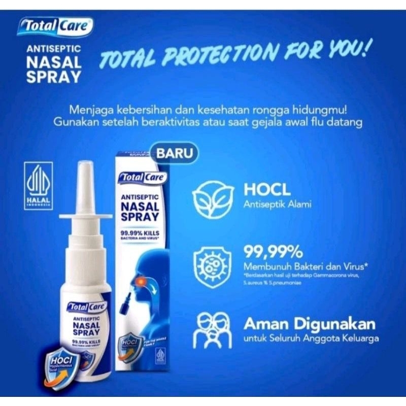 Jual Total Care Nasal Spray Antiseptic Anak Dewasa - TotalCare Semprot ...