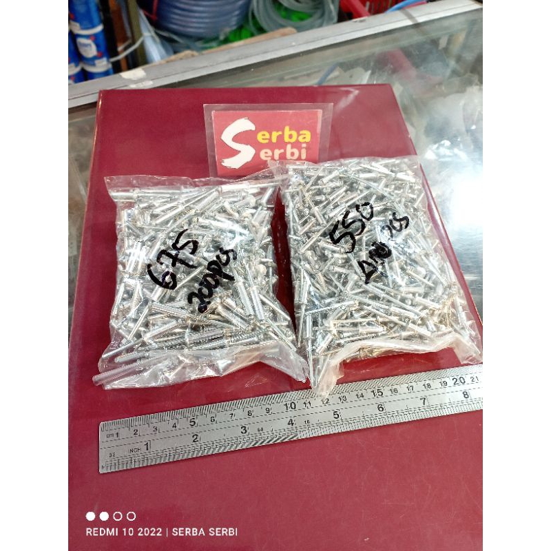 Jual (/PACK BESAR PAKU RIVET) Paku tembak rivet riveting blind /pack ...