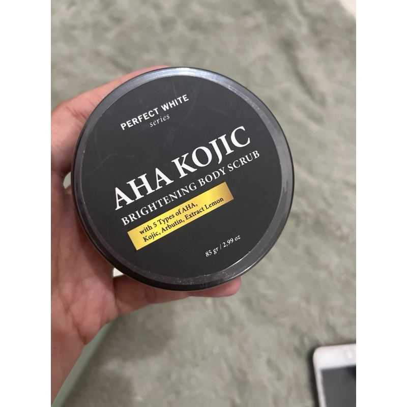 Jual perfect white aha kojic body scrub | Shopee Indonesia
