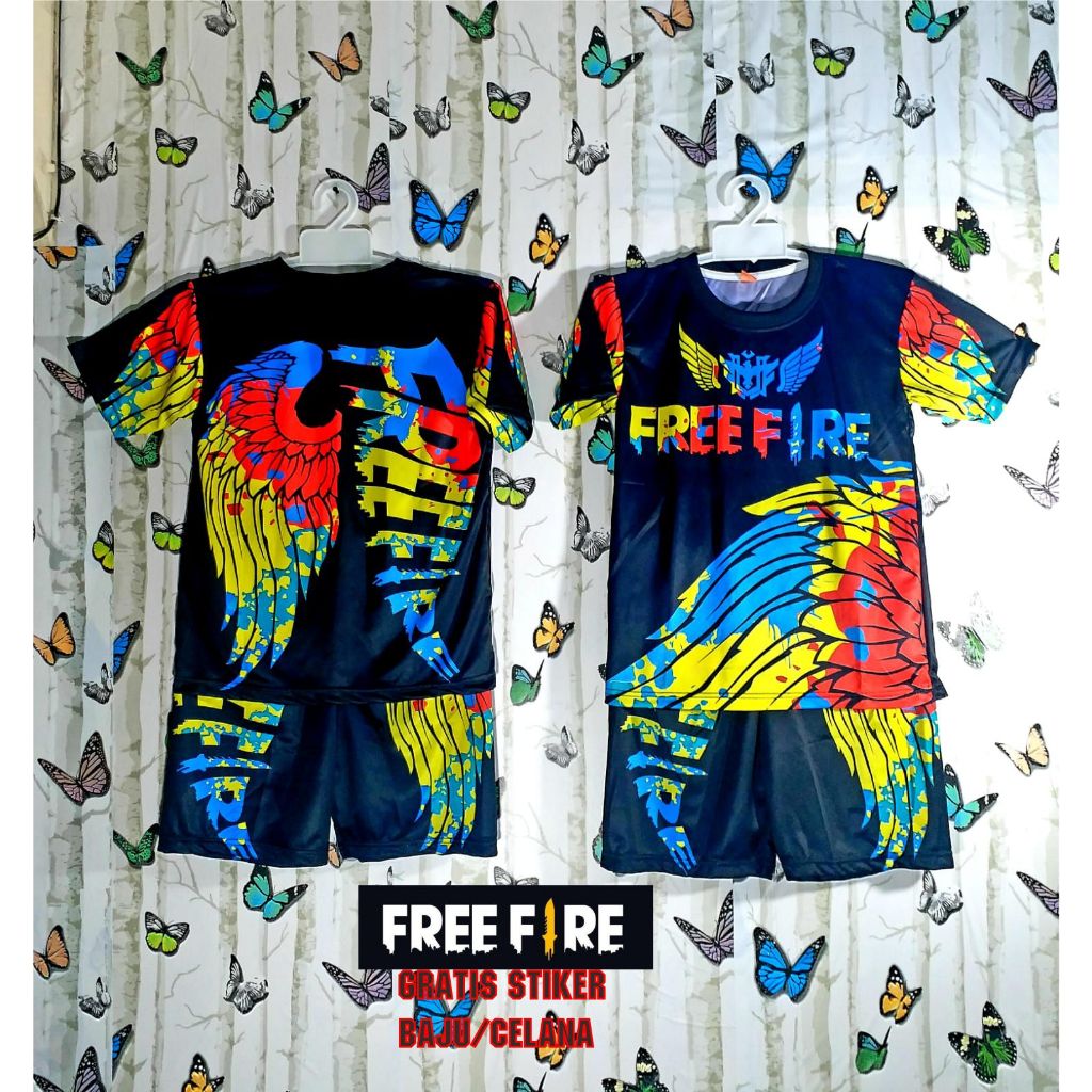 Jual MARVELL SHOP SETELAN FREE FIRE ANAK LAKI LAKI BAJU FREE FIRE