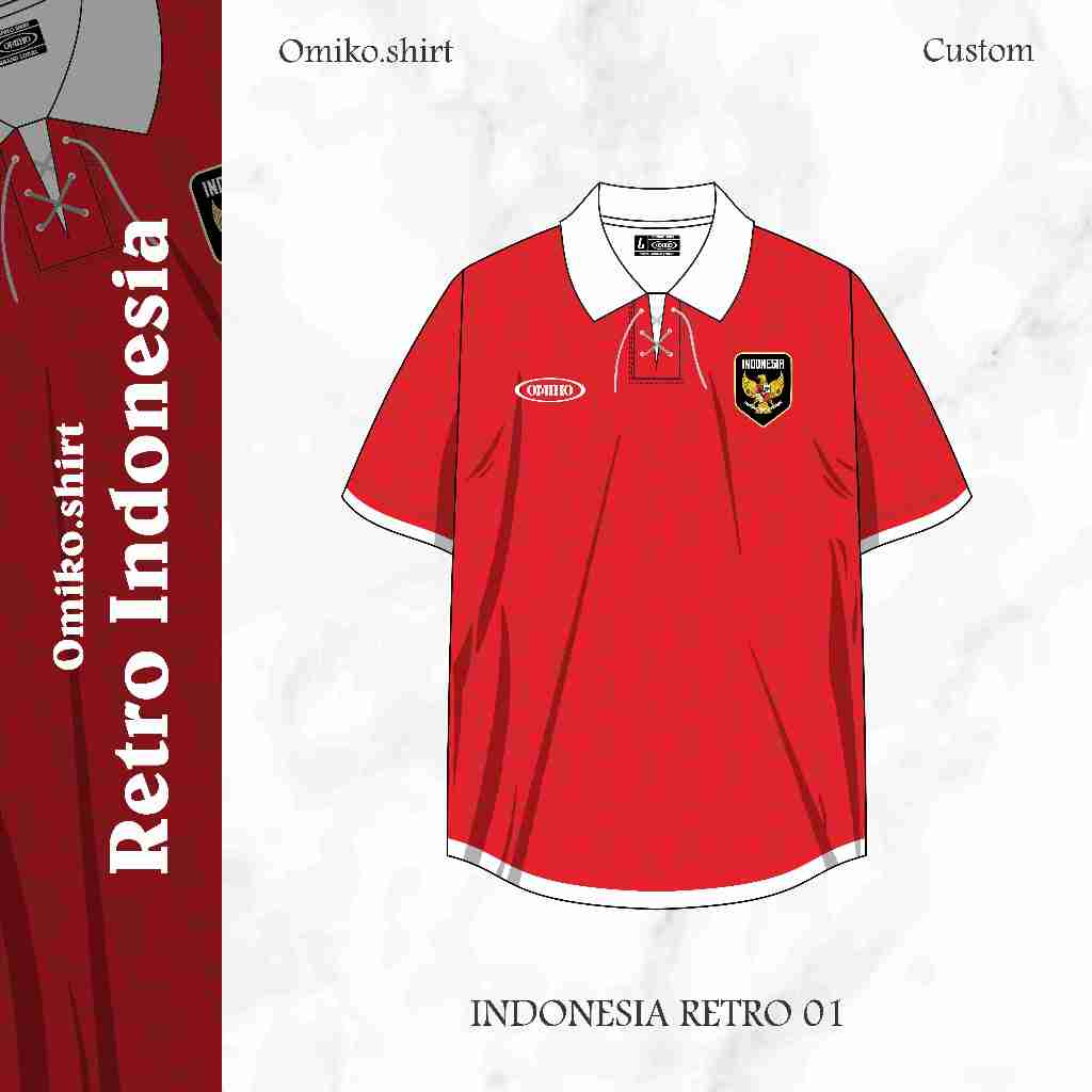 Jual Timnas Retro Jersy Custom (Free Design Satuan) | Shopee Indonesia