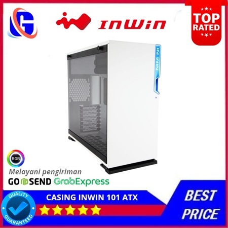 Jual CASING PC INWIN 101 ATX Mid Tower Case WHITE AND BLACK | Shopee ...