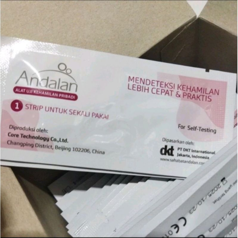 Jual Tespek Testpack Andalan Strip Alat Uji Kehamilan Mandiri Test Pack