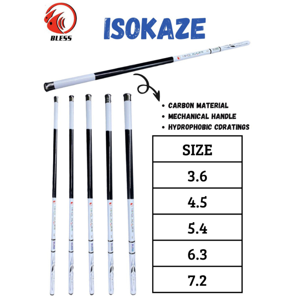 Jual TEGEK BLESS ISO KAZE POLE 3.6 M/4.5M | Shopee Indonesia