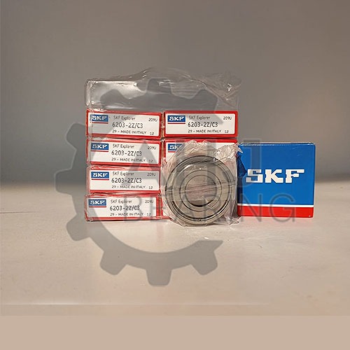 SKF 6203 ZZ C3 DEEP GROOVE BALL BEARING, METAL SHIELDED 17x40x12 mm 6203 2Z C3