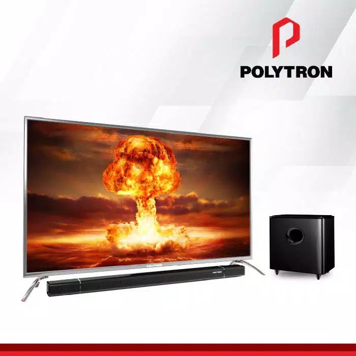 Jual Led Tv Inch Polytron K Uhd Cinemax Soundbar Pld Bu W