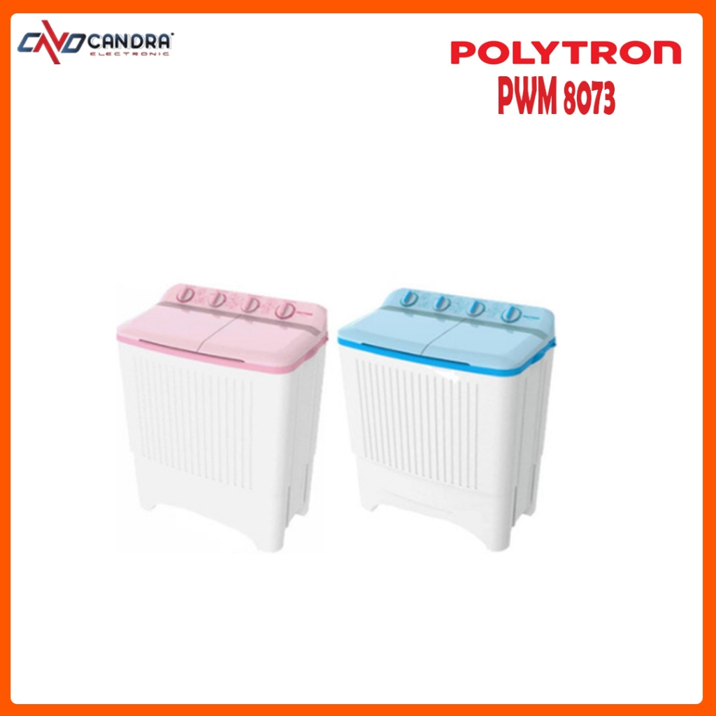 Jual Mesin Cuci 2 Tabung POLYTRON 8KG PWM 8073 B/P | Shopee Indonesia