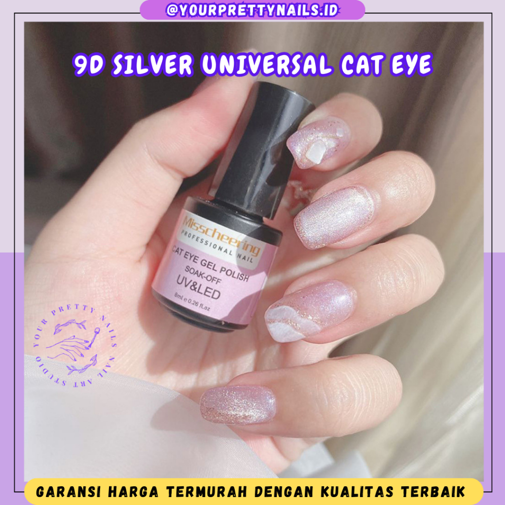 Jual MISSCHEERING 9D SILVER UNIVERSAL CAT EYE GEL POLISH / CAT EYE GEL