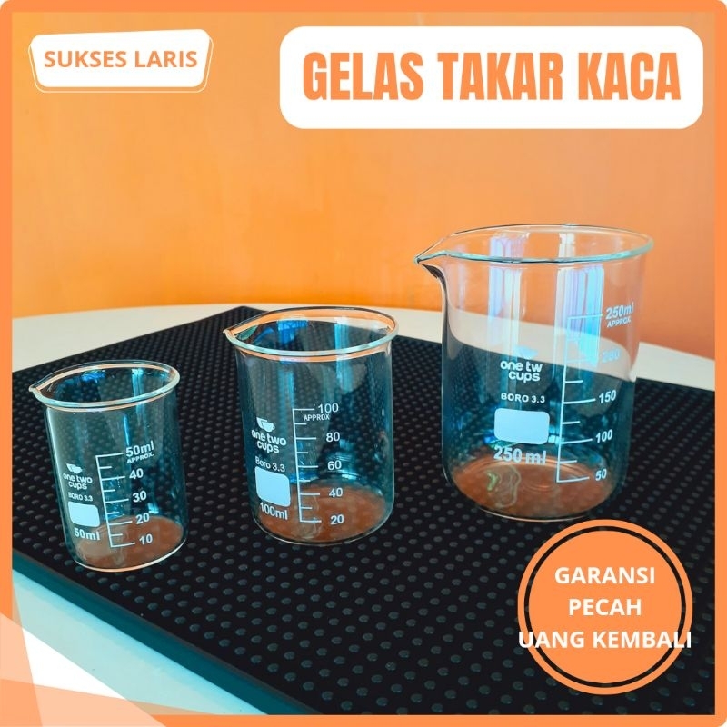 Jual Gelas Takar Kaca Gelas Ukur Kaca Gelas Kaca Tahan Panas Gelas Ukur Laboratorium 1675