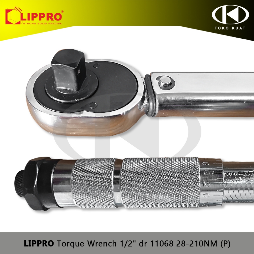 Jual Torque Wrench LIPPRO Kunci Torsi momen Gagang Socket 1/2
