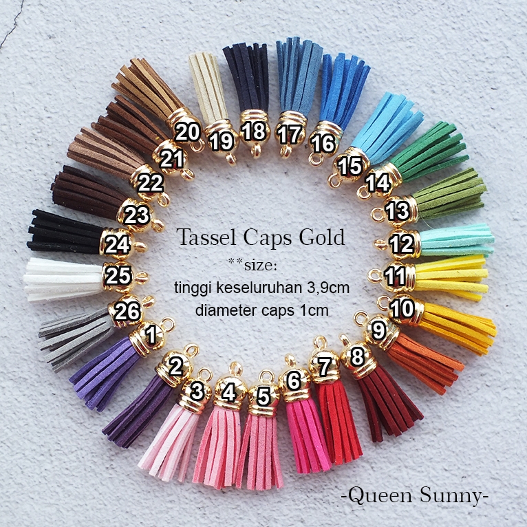 Jual 1pc Tassel Rumbai Caps Gold (Emas) Tasel Kitir-Kitir Hiasan ...