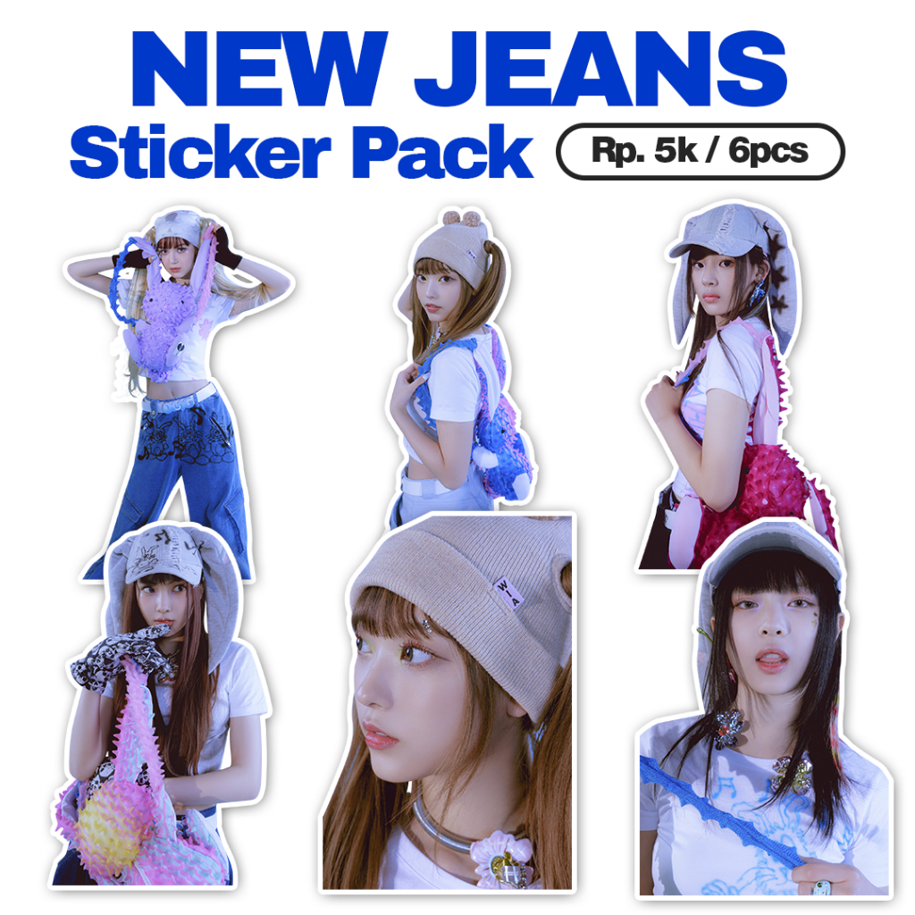 Jual STICKER NEW JEANS / STICKER NEW JEANS 6pcs / STIKER KPOP NEWJEANS ...