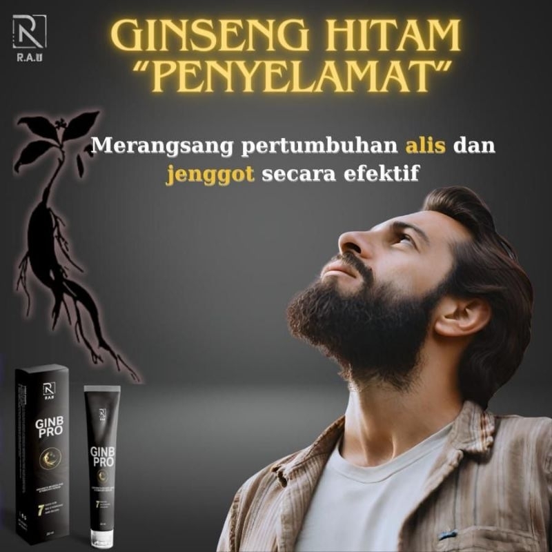 Jual RAU- GINB PRO MERANGSANG PERTUMBUHAN RAMBUT ALIS DAN JENGGOT ...