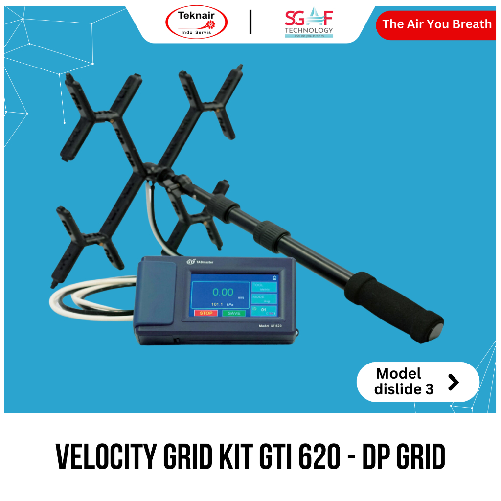 Jual Velocity Grid Kit GTI 620 - DP Grid - Instrument Alat Ukur Udara ...