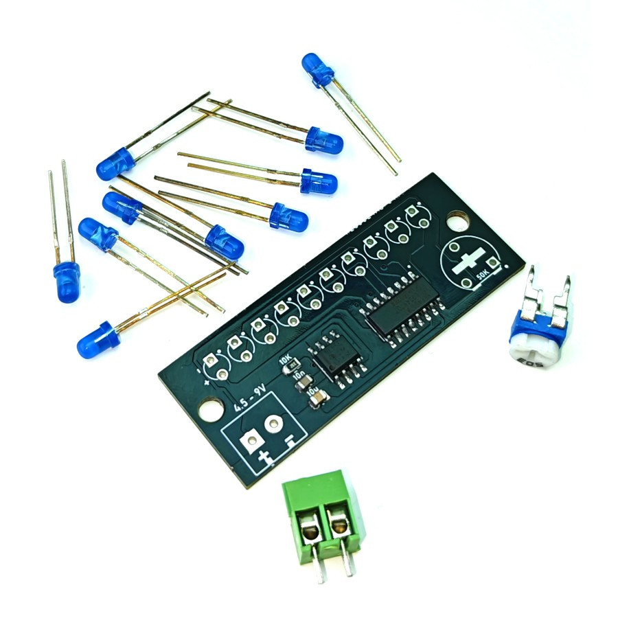 Jual DIY KIT Running LED Module Light Water Flow light NE555 + CD4017 ...