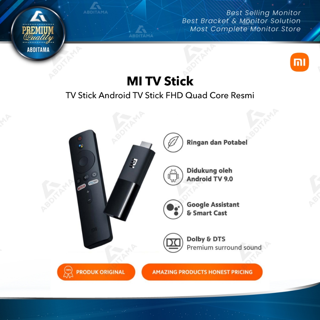 Jual Smart TV Xiaomi Mi TV Stick Android TV Stick FHD Quad Core Resmi ...