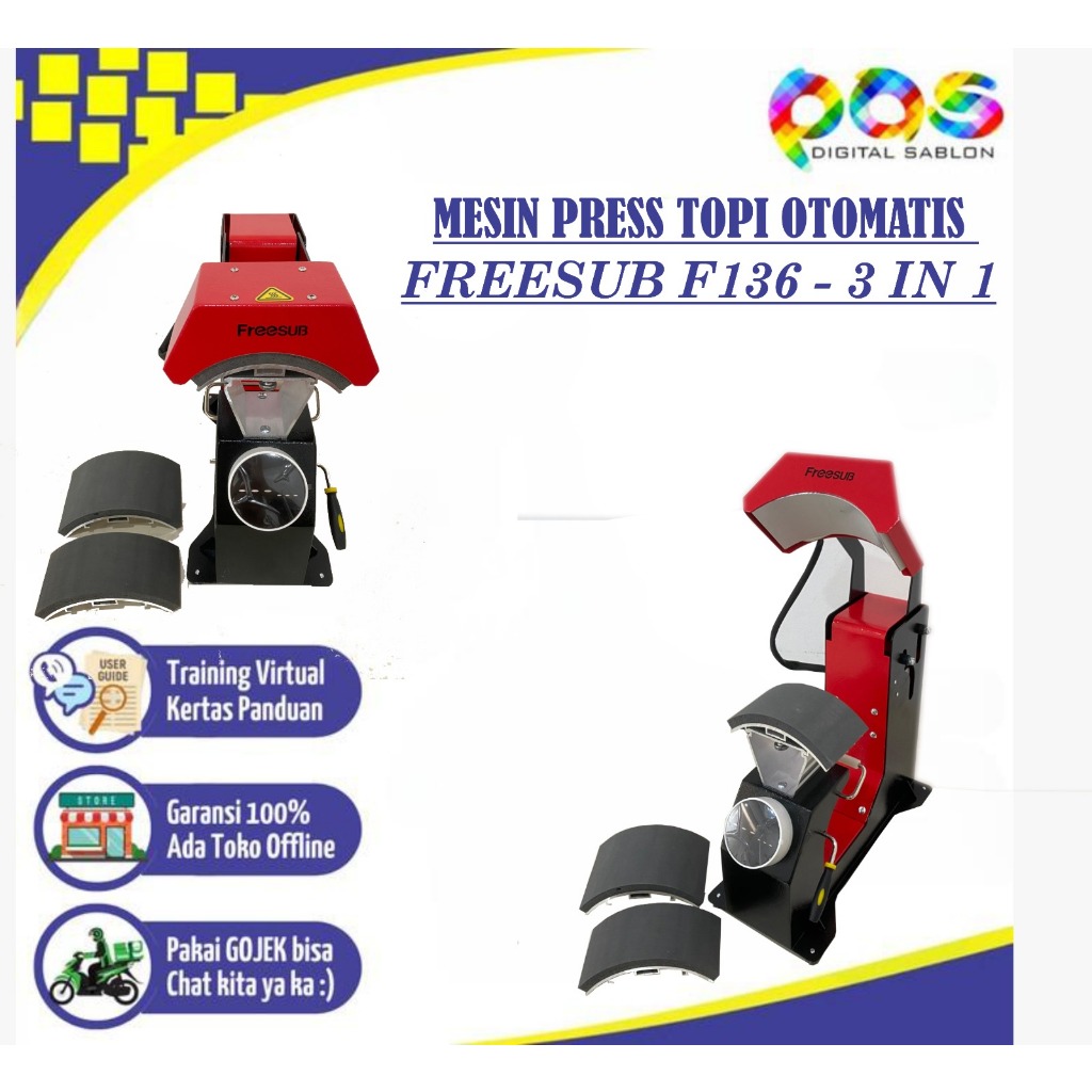 Jual Mesin Press Topi Otomatis 3IN1 / Automatic Cap Heat Press ...