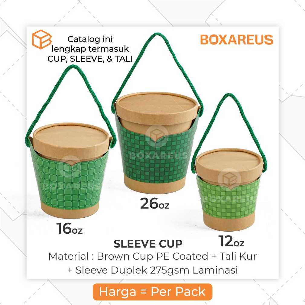Jual Packaging Cup Paper Bowl Sleeve Kemasan Soup Eskrim Cookies ...