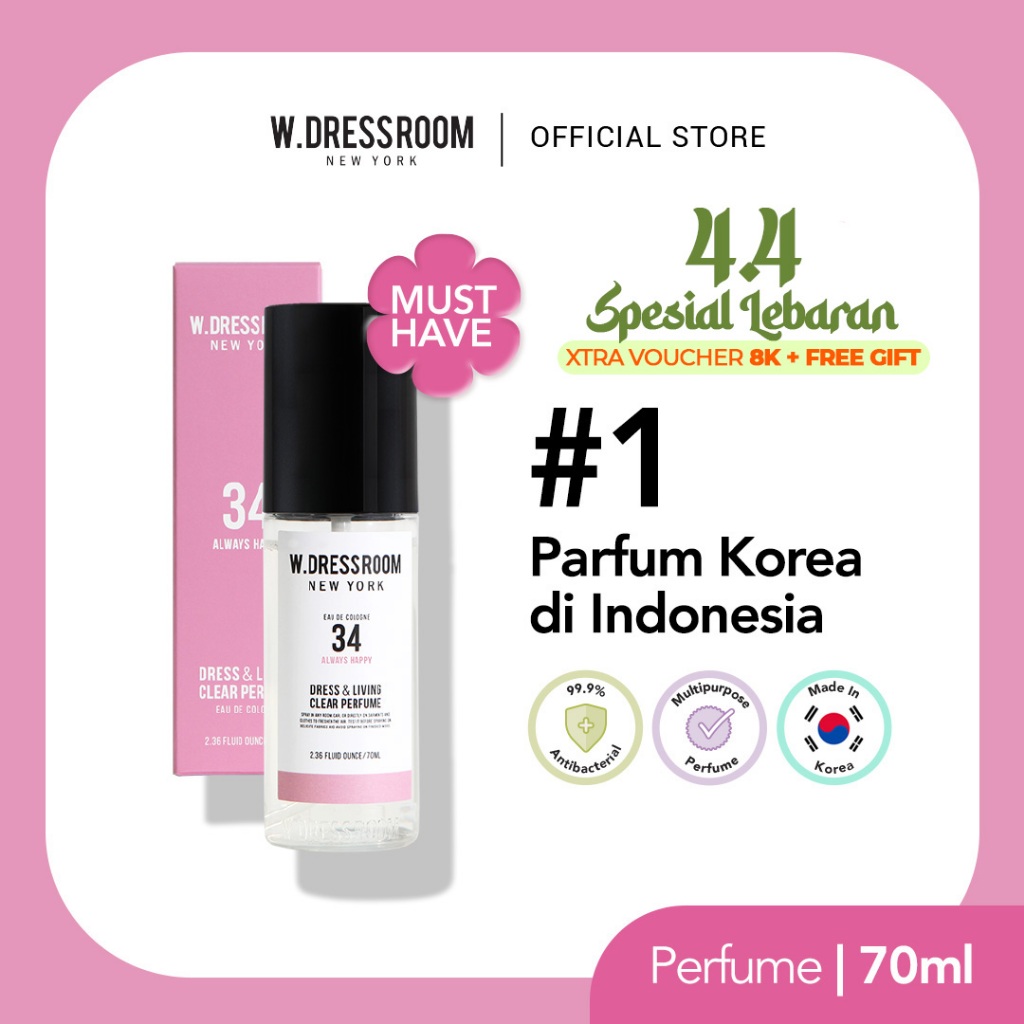 Jual W DRESSROOM Dress & Living Clear Perfume No. 34 Always Happy