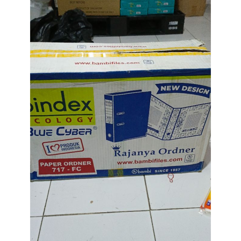 Jual PAPER ODNER BINDEX ECOLOGY BLUE CYBER 717 FC 1PCS | Shopee Indonesia