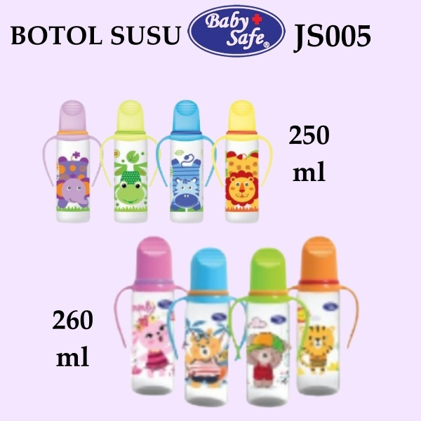 Jual BOTOL SUSU BABY SAFE HANDLE 250ML JS005 260 ml / BABY SAFE JS006 ...
