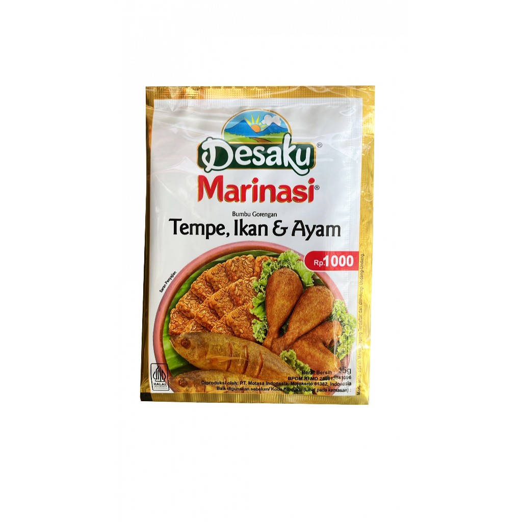 Jual Desaku Bumbu Marinasi Tempe, Ikan, dan Ayam 15g | 1 sachet