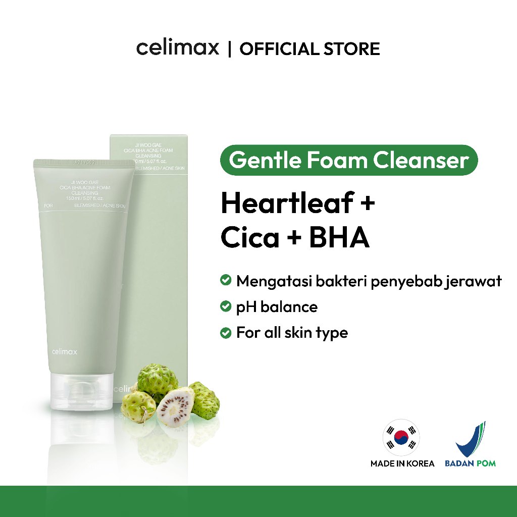Jual Celimax Ji Woo Gae Cica BHA Acne Foam Cleansing 150ml | Shopee ...