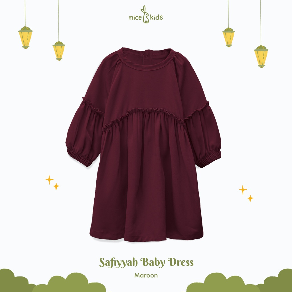 Jual Nice Kids Safiyyah Baby Dress 0 2 Tahun Dress Bayi Terusan Bayi Perempuan Gaun Bayi Shopee Indonesia