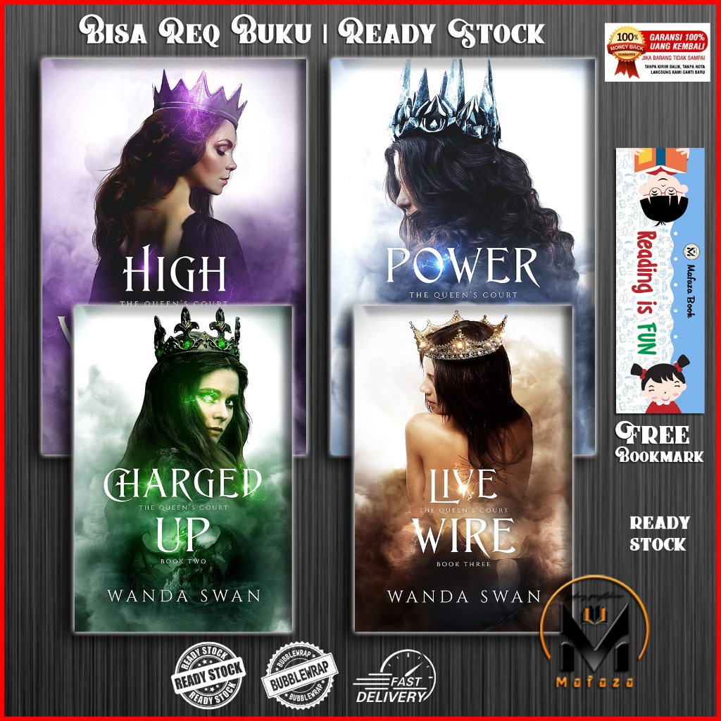 Jual The Queen's Court (4 book series) Power Hungry | Charged Up | Live ...