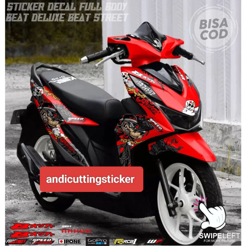 Jual sticker decal beat street/beat deluxe/variasi decal fullbody ...