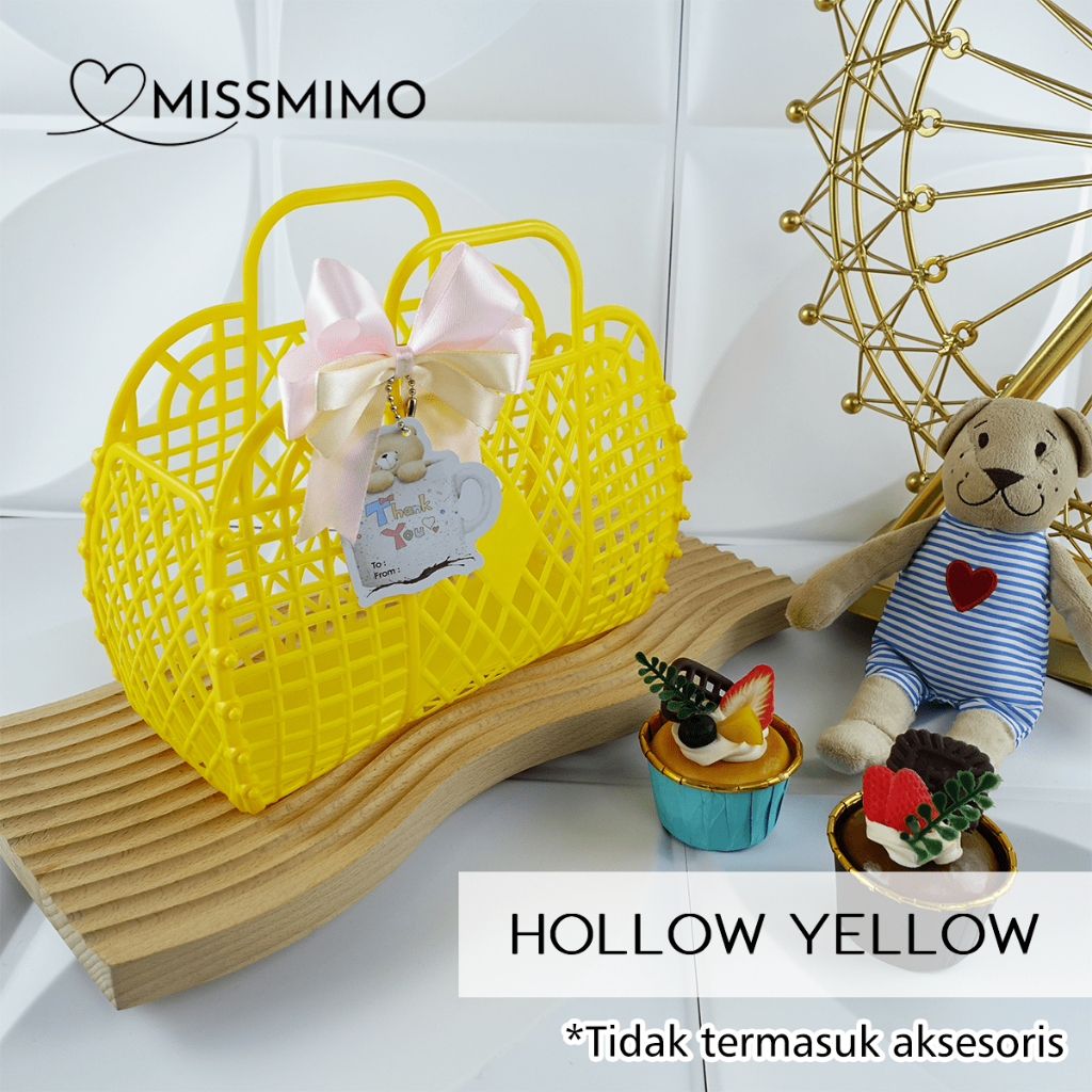 Jual Keranjang Hampers Plastik Hollow Keranjang Jelly Souvenir Kado ...
