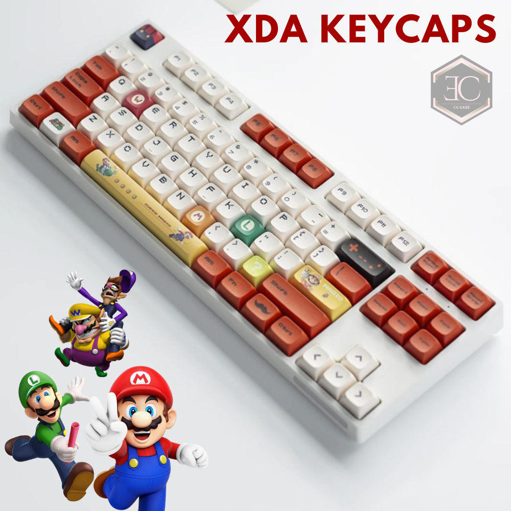 Jual Keycaps Keycap Keypad PBT XDA Mario Retro Red Kartun Lucu Luigi ...