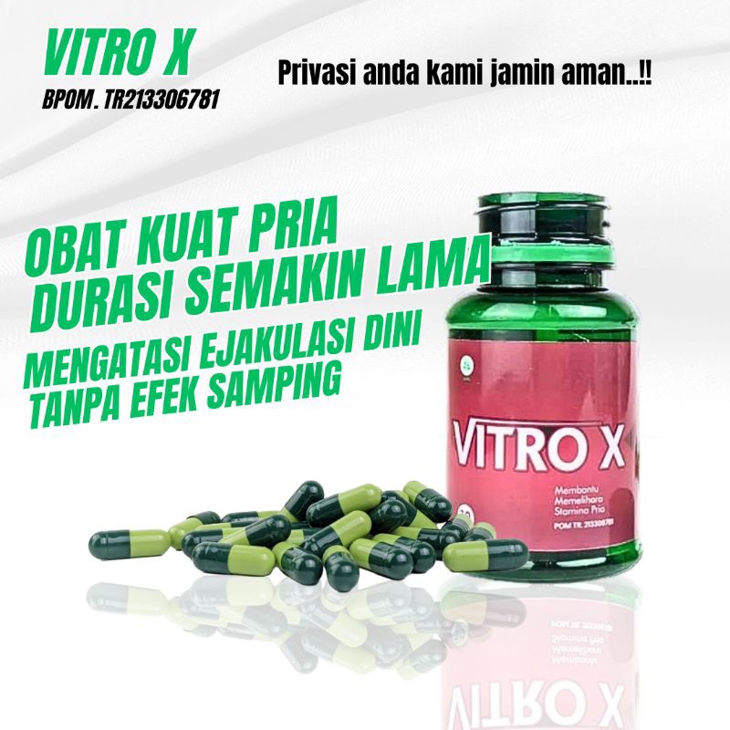 Jual Vitro X Obat Kuat Pria Tahan Lama Original 100 Bpom Kapsul Obat Kuat Pria Tahan Lama 5009