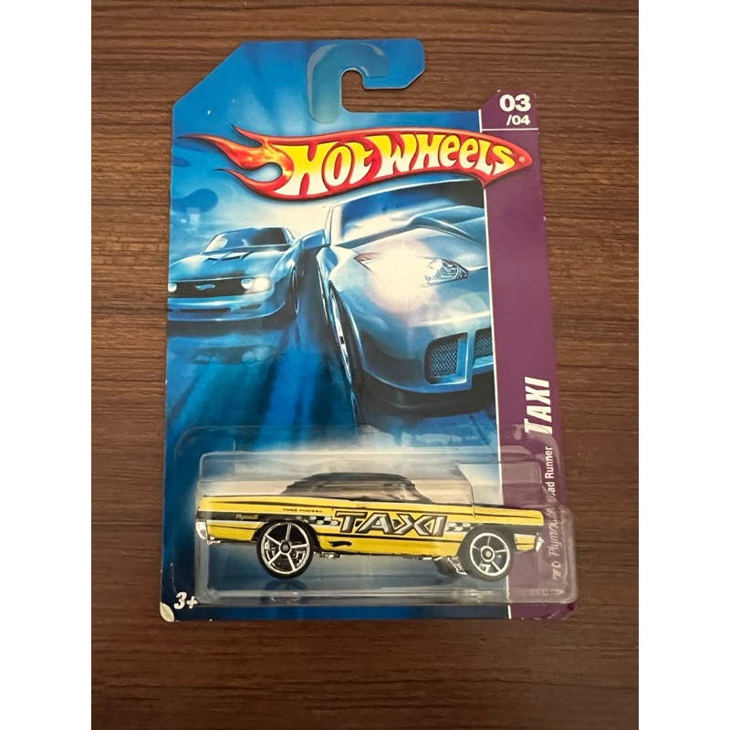 Jual Hotwheels Bluecard Jadul Taxi 70 Plymouth Road Runner Lawas ...