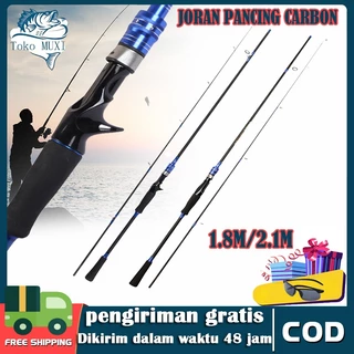 Generic 2.1M Portable Telescopic Fishing Rod Fiberglass Fishing Pole Travel  Sea Fishing Spinning Rod @ Best Price Online