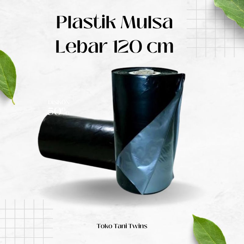 Jual Plastik Mulsa Pertanian Hitam Perak Lebar 120 Cm Shopee Indonesia