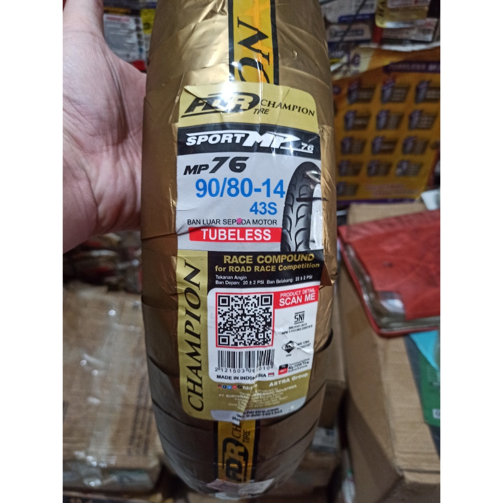 Jual Paket FDR Sport MP 76 ( MP76 ) ukuran 90/80-14 & 100/80-14 ...