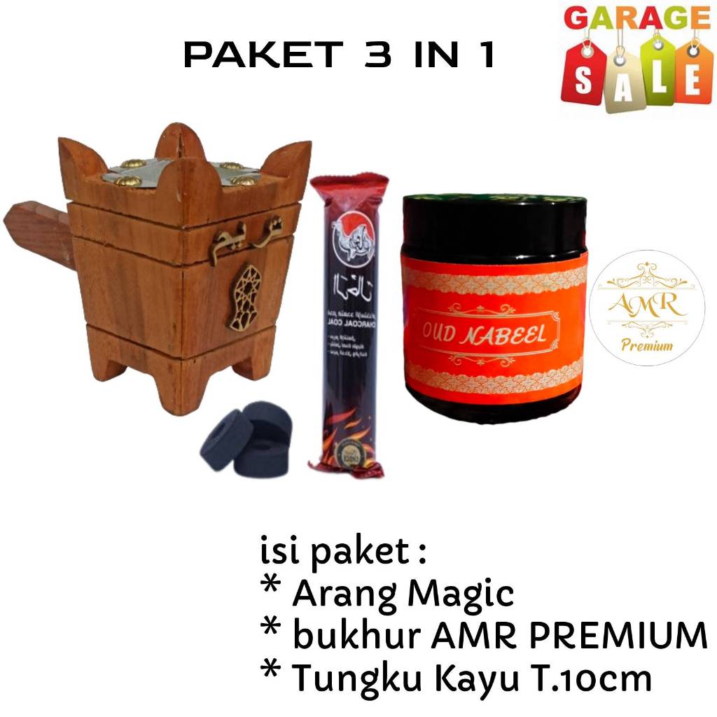 Jual paket lengkap buhur paket 3in1 buhur premium AMR beling arang ...