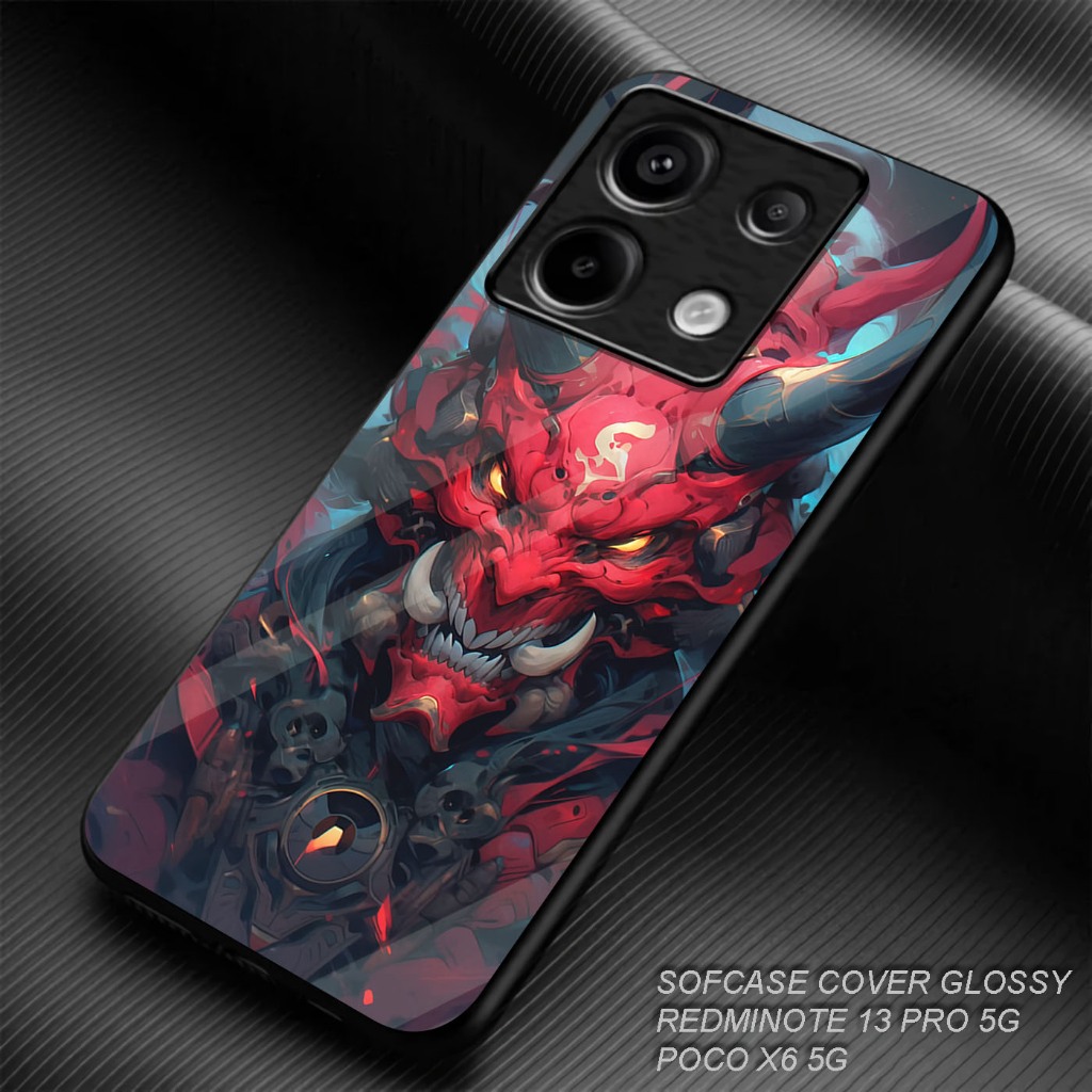 Jual ( AF02 DEVIL FACE ) Case Glossy HD Redmi Note13 5G | 13 Pro 4G 5G ...