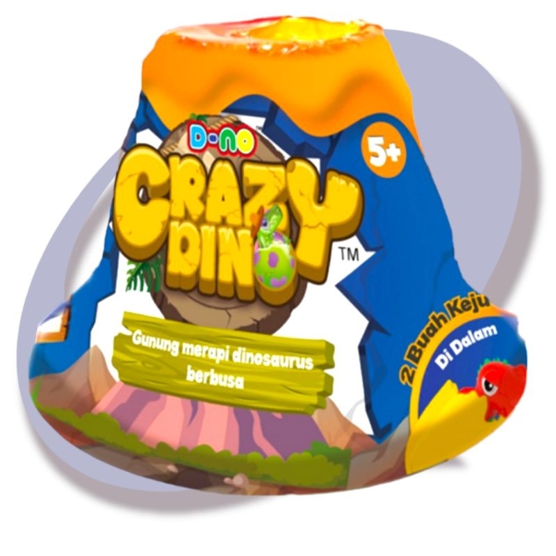 Jual Mainan Crazy Dino gunung merapi dinosaurus | Shopee Indonesia