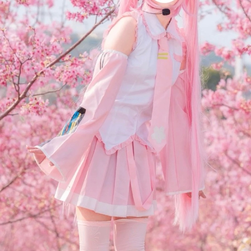 Jual 【rollenz】ready Sakura Miku Cosplay Costume Hatsune Miku Pink