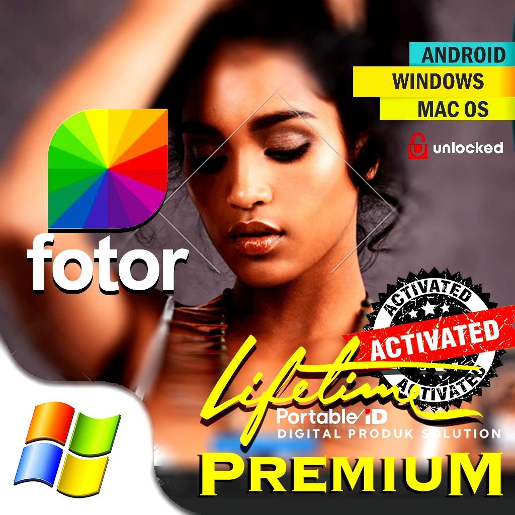 Jual Lifetime Full Version ⚡️ Fotor Pengeditan Gambar Profesional [win