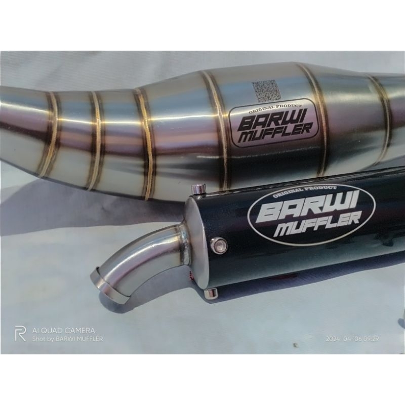Jual knalpot ninja R RR SS gen 2 cobra original Barwi Muffler | Shopee ...
