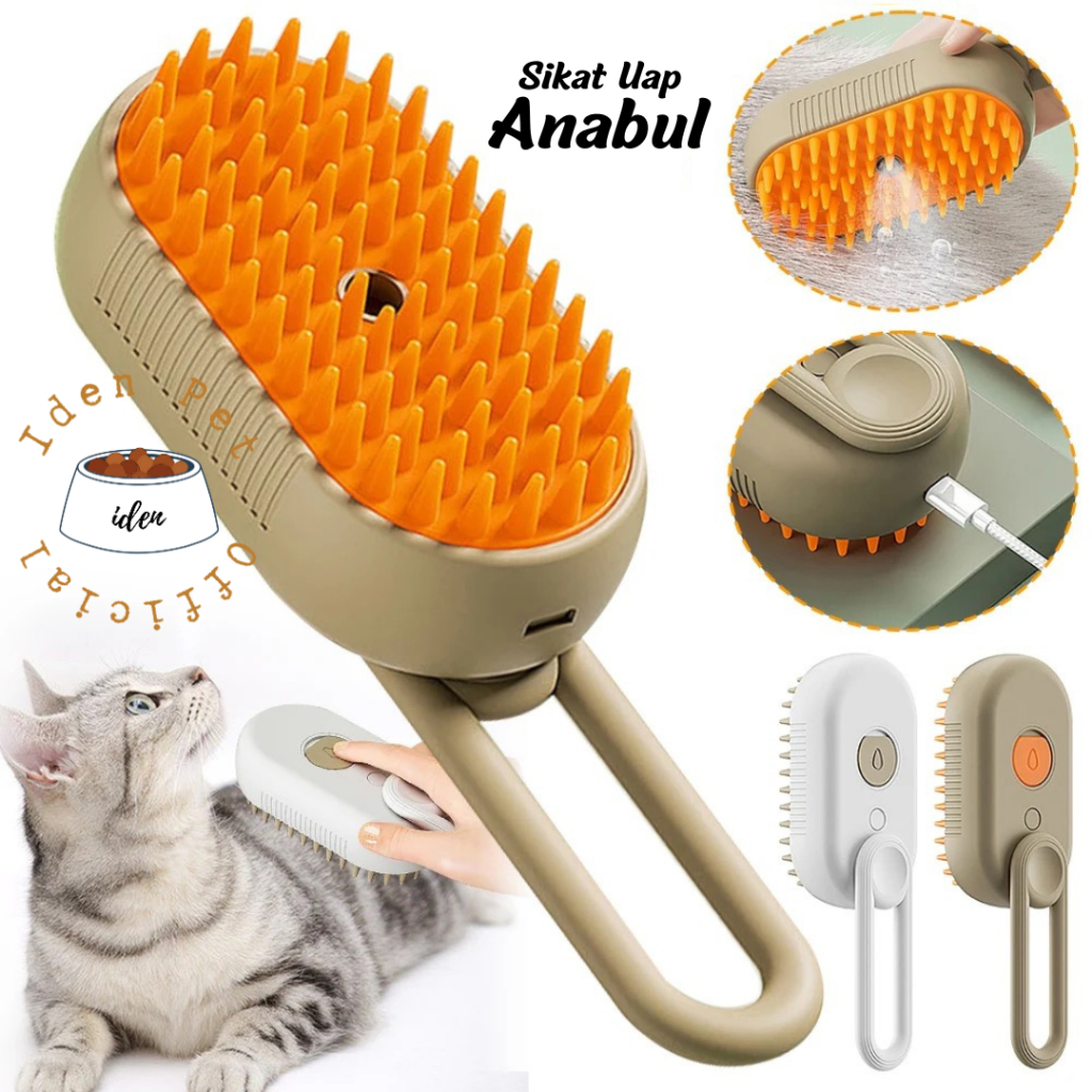 Jual Sisir Uap Kucing Sikat Silikon Anjing Sisir Mandi Pijat Hewan Pet