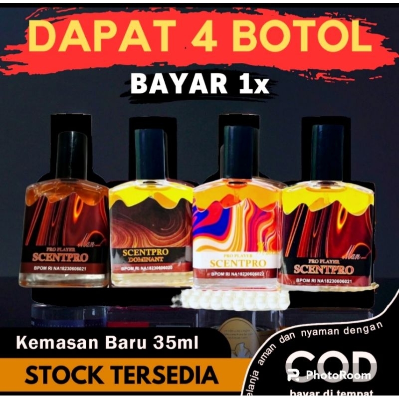 Jual PROMO BELI 1 DAPAT 4 PARFUM SCENTPRO DOMINANT PARFUM PEMIKAT ...