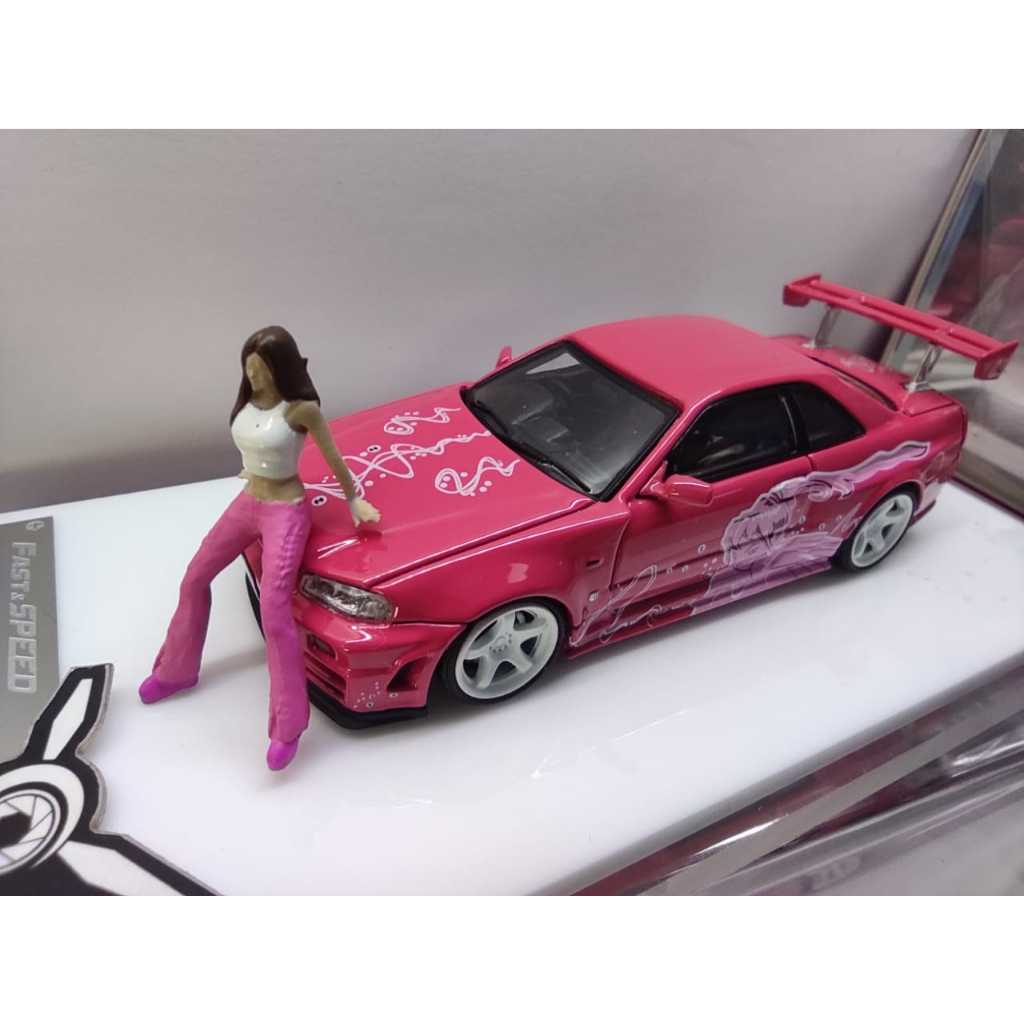 Jual FAST & SPEED Nisaan Skyline R34 Z-Tune FNF Suki Pink Regular Figure |  Shopee Indonesia